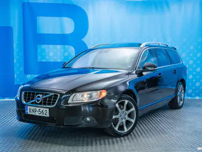 Volvo V70 2.5T BiFuel ** Kattoluukku / Nahat / Vakkari / Ilmastointi / BT / Navi / CitySafety / Tutkat / Xenon / Keyless **, ilmoituksen kuva